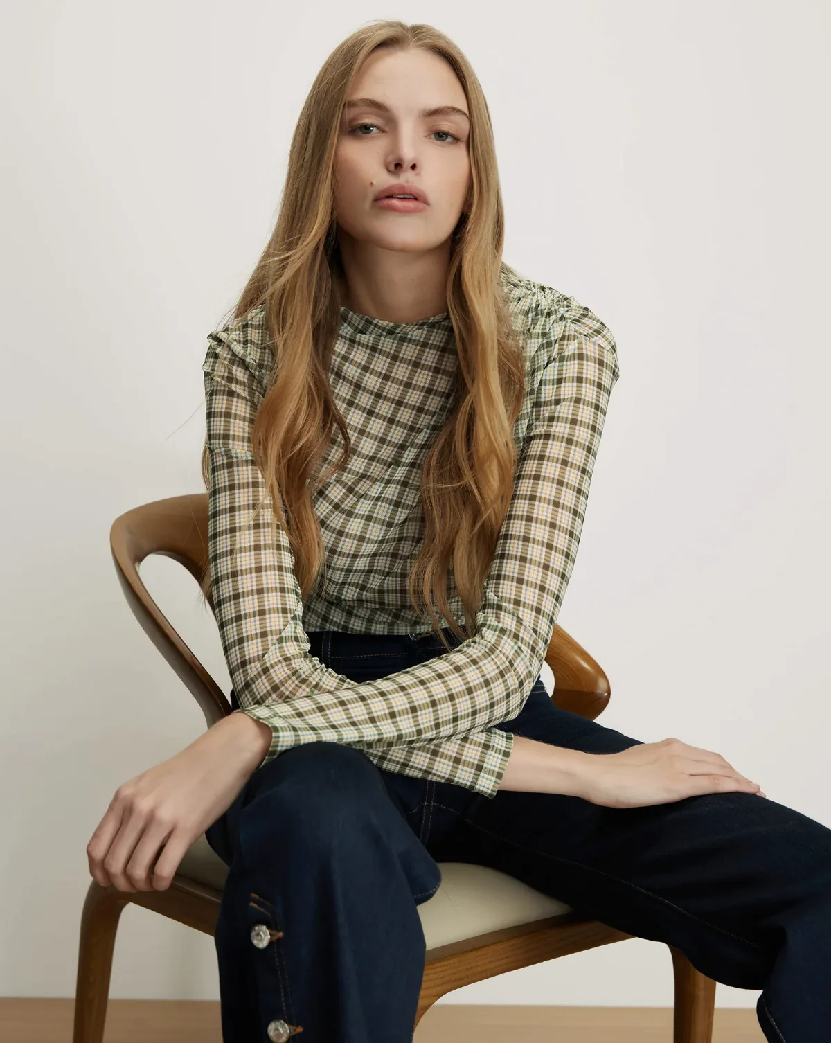 Nuvina Plaid Top by Veronica Beard