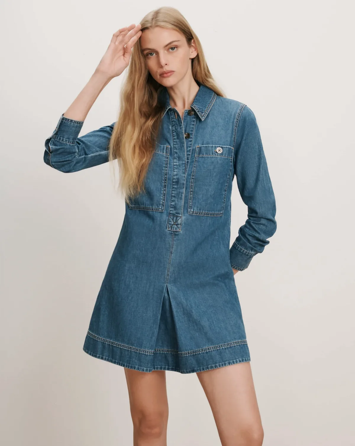 Pryce Mini Shirtdress by Veronica Beard