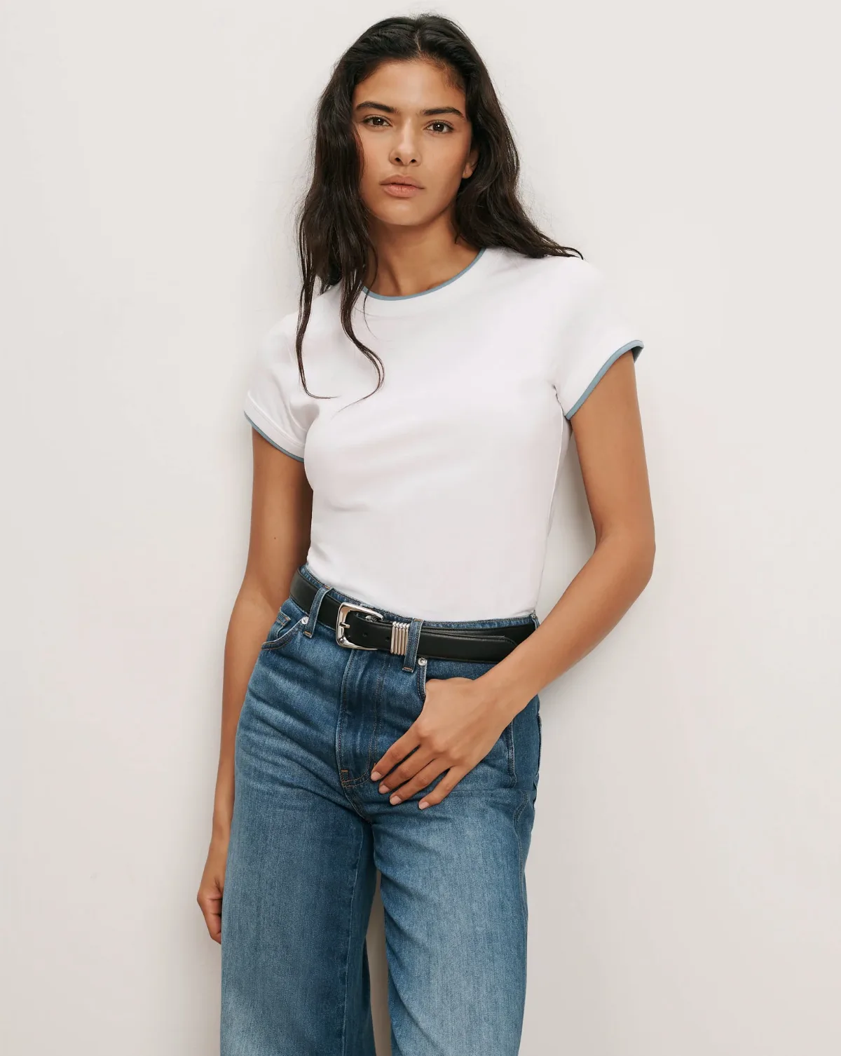 Devin Crewneck T-Shirt by Veronica Beard