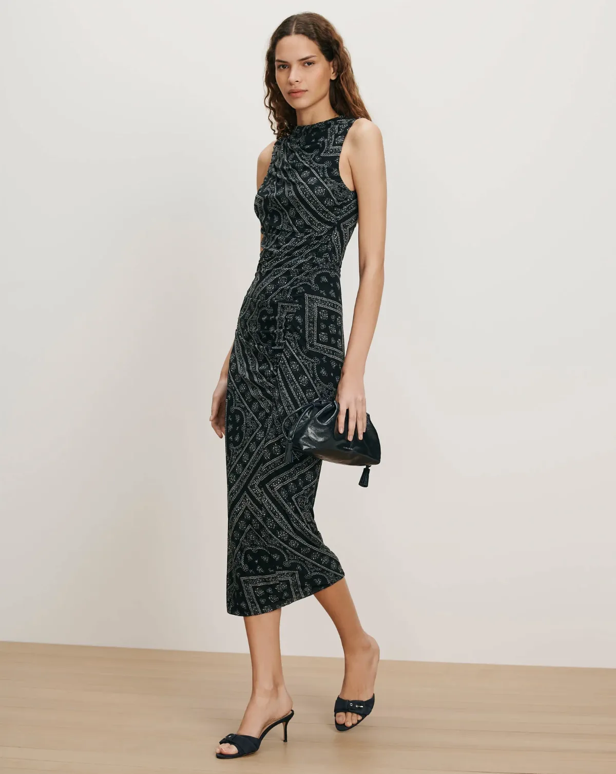 Sylviani Bandana Midi Dress by Veronica Beard