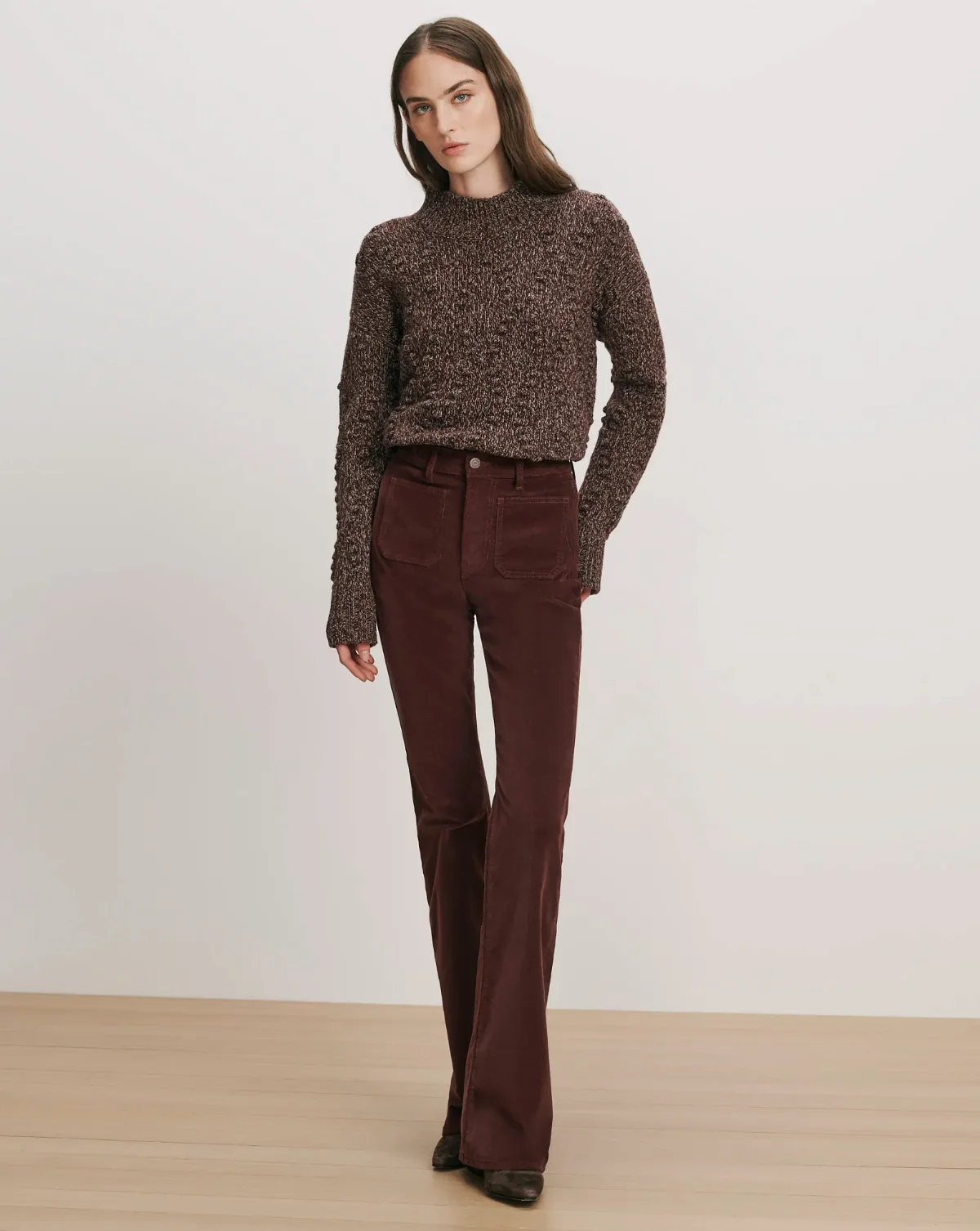Beverly Corduroy Skinny-Flare Pant by Veronica Beard