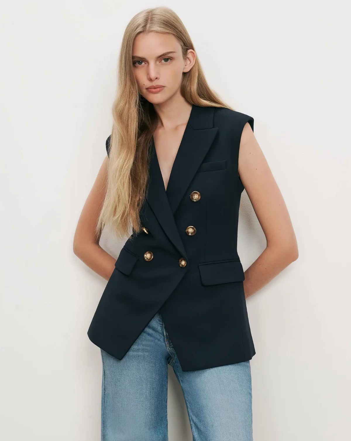 Miller Tailored Vest by Veronica Beard