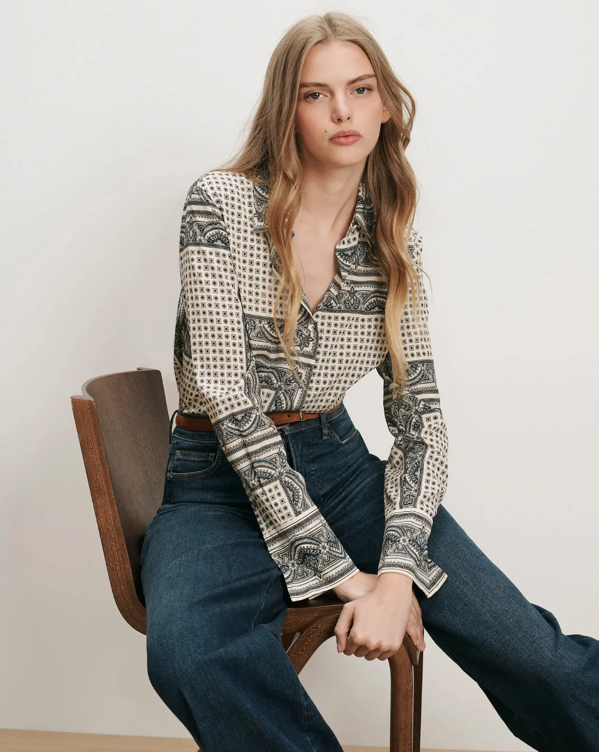 Monique Button-Down Blouse by Veronica Beard
