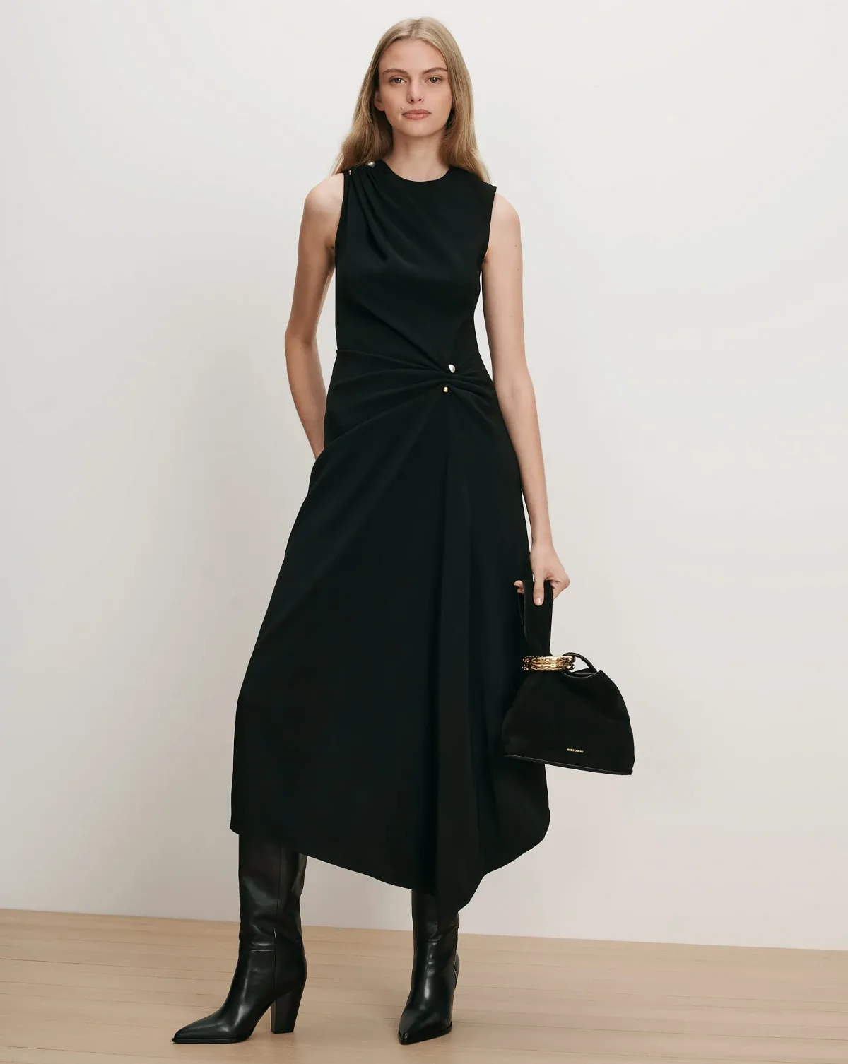 Freja Brooch Midi Dress by Veronica Beard