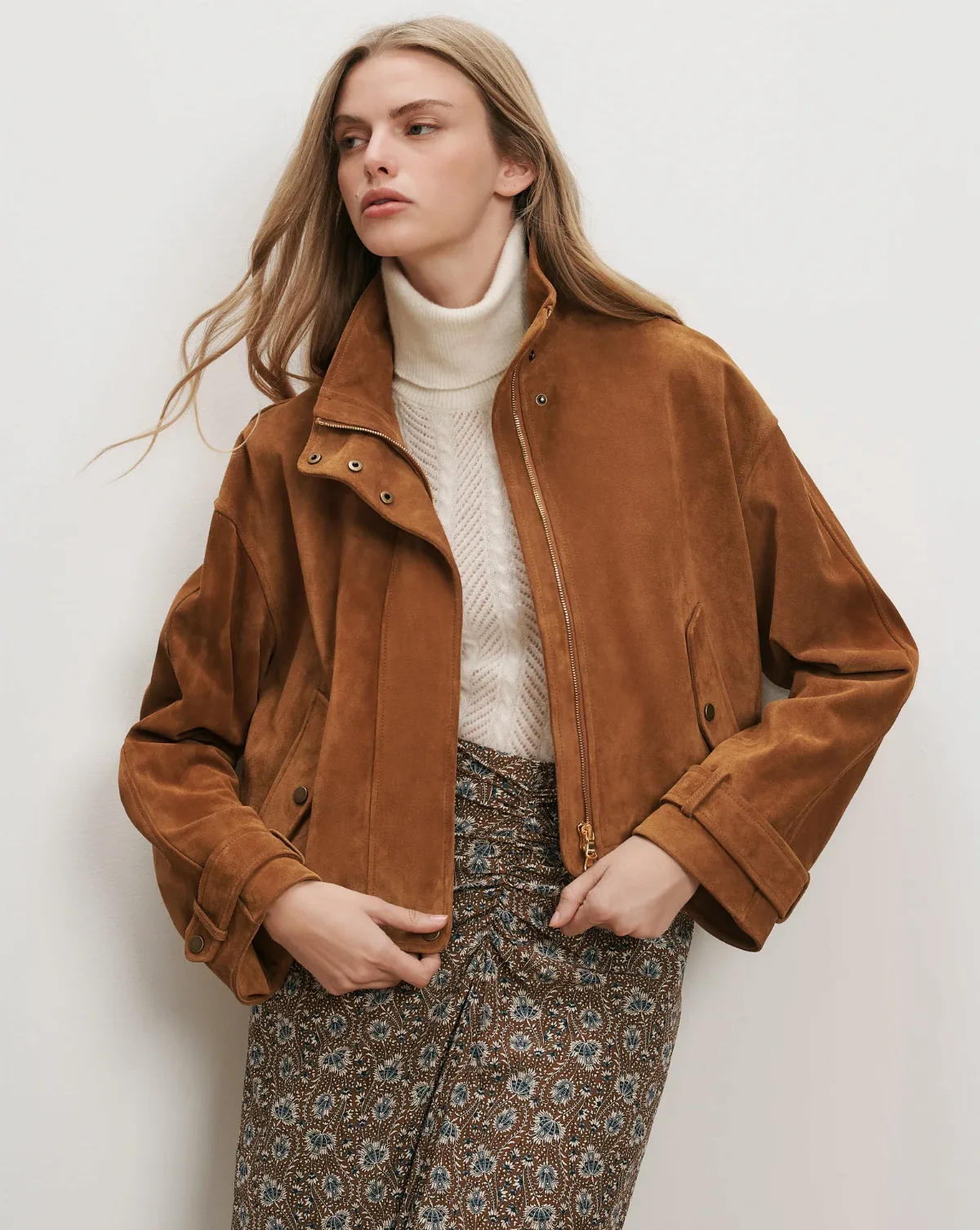 Bateman Suede Jacket by Veronica Beard