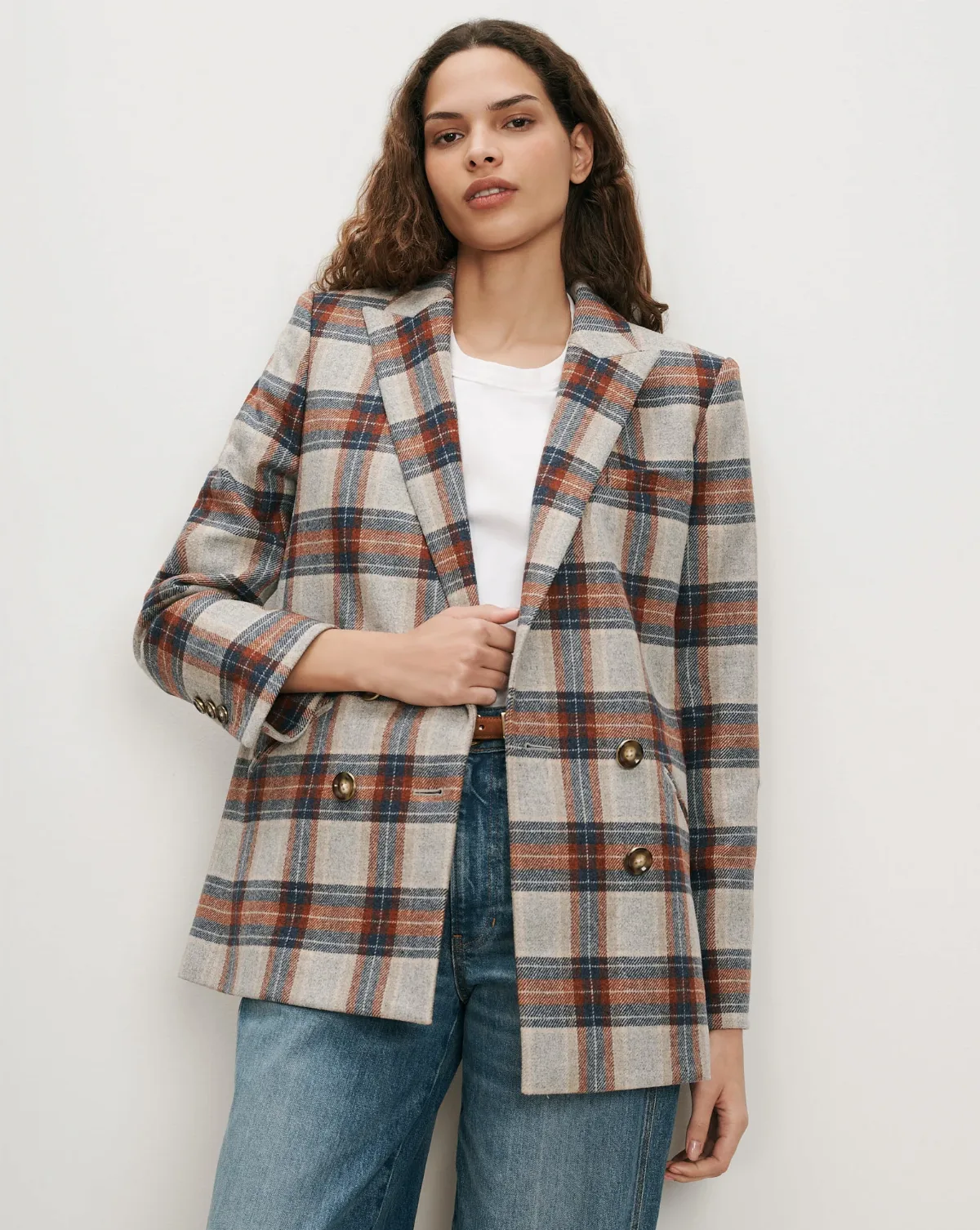 Oria Plaid Dickey Jacket by Veronica Beard