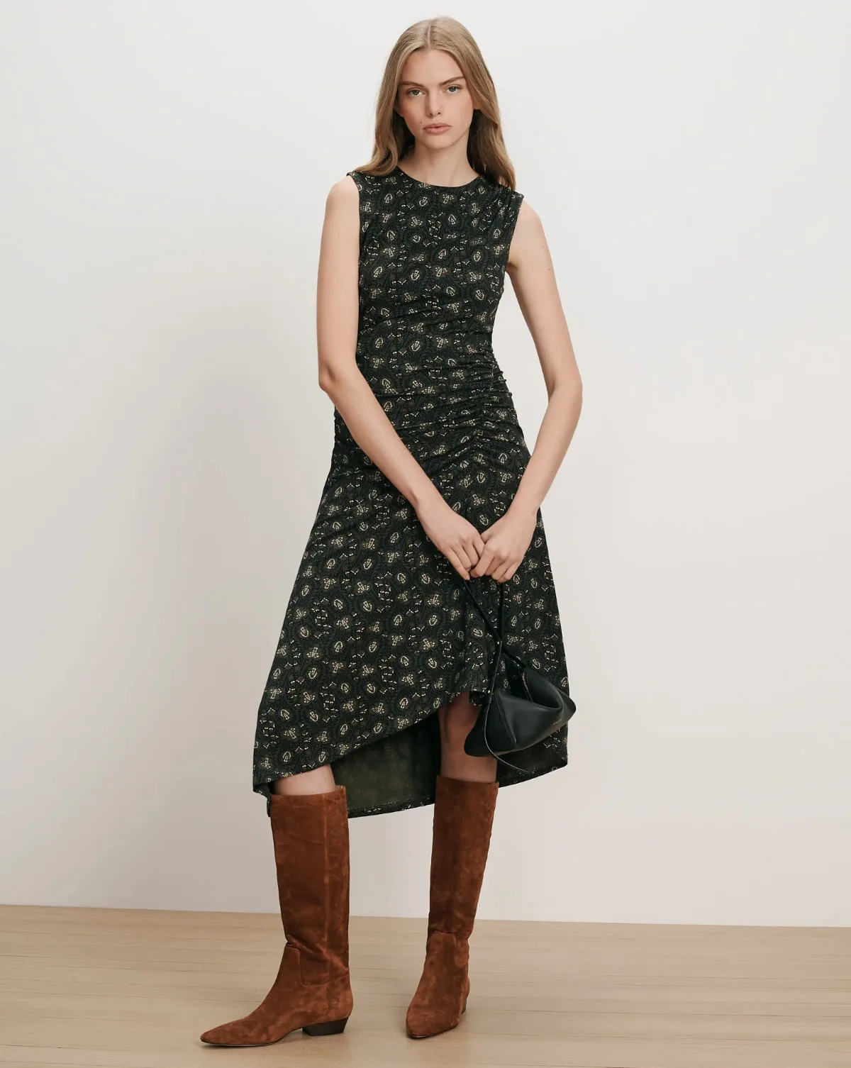 Theodora Sleeveless Midi Dress by Veronica Beard