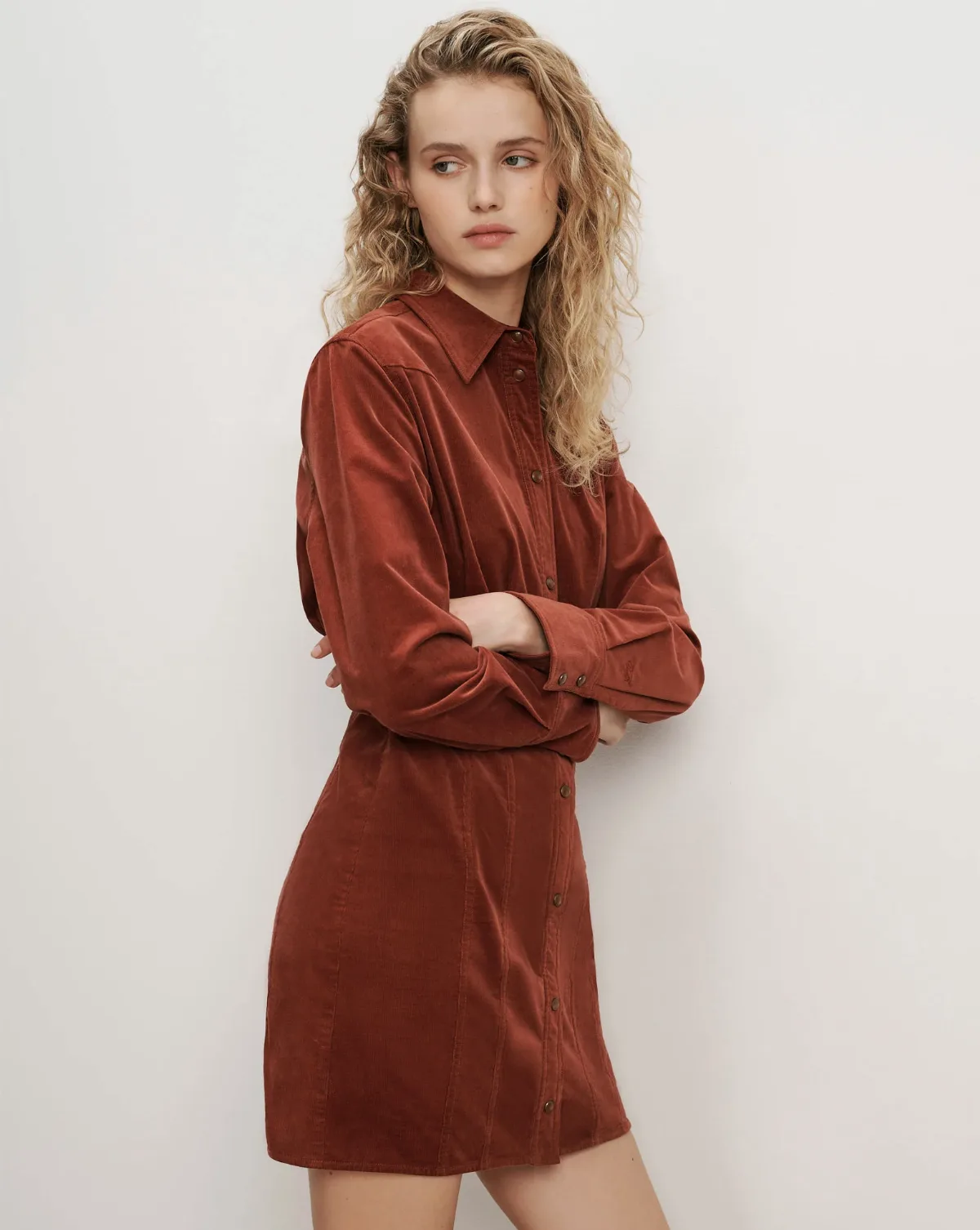 Evren Corduroy Mini Dress by Veronica Beard