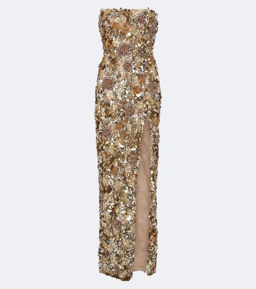 Pepito Embellished Bustier Gown by Rachel Gilbert