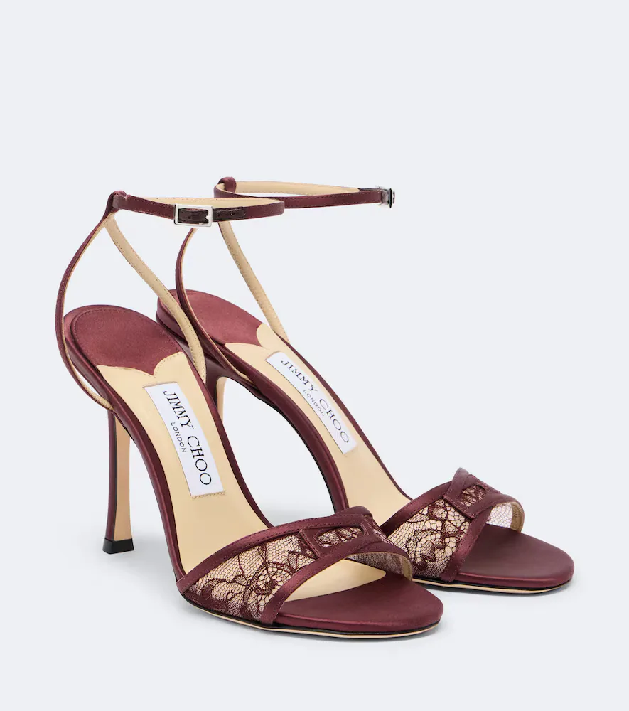 Leo Lace Sandals by Jimmy Choo