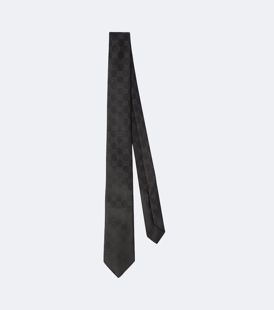 GG Silk Jacquard Tie by Gucci