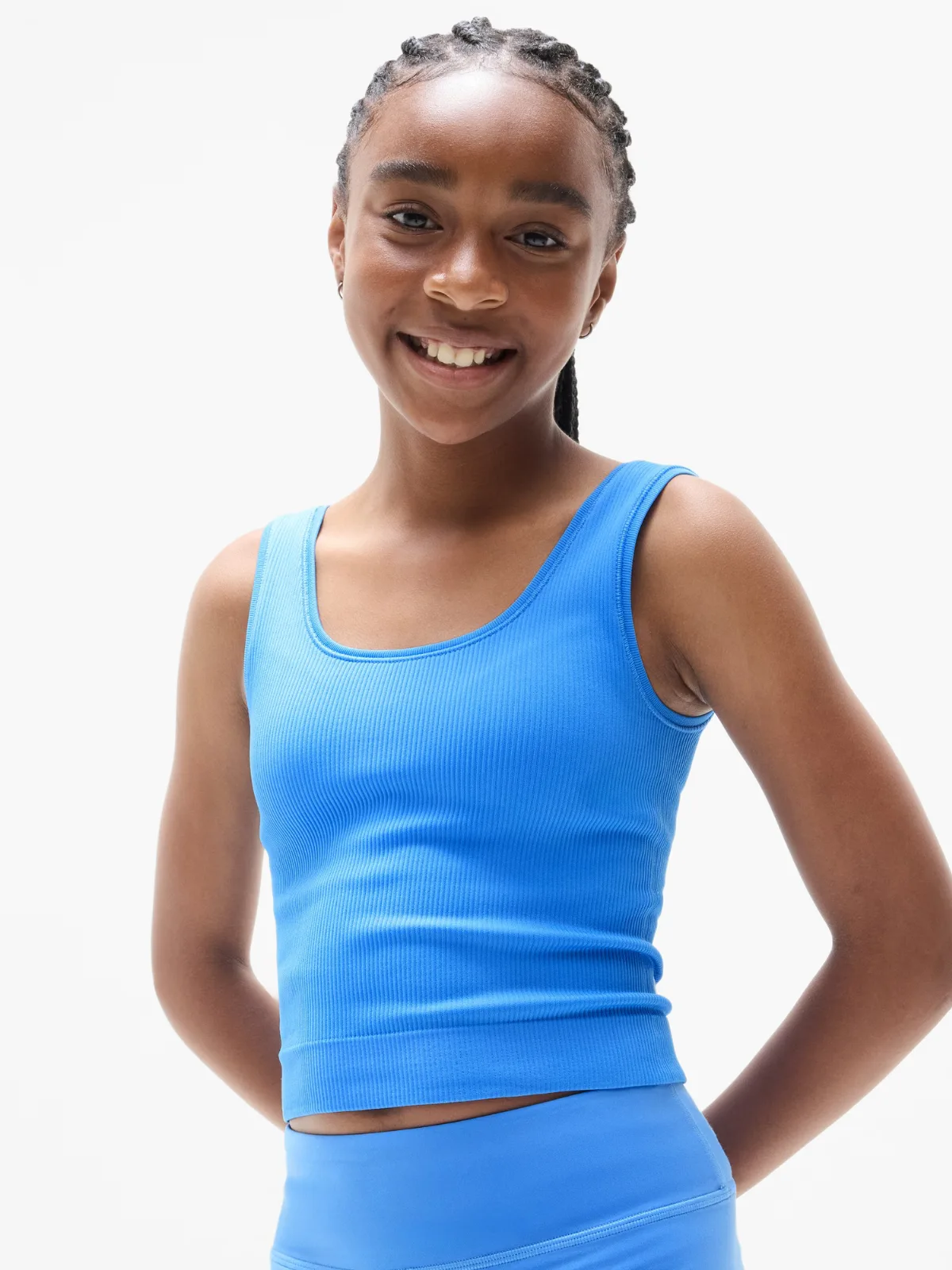 Rise Above Rib Crop Tank by Athleta