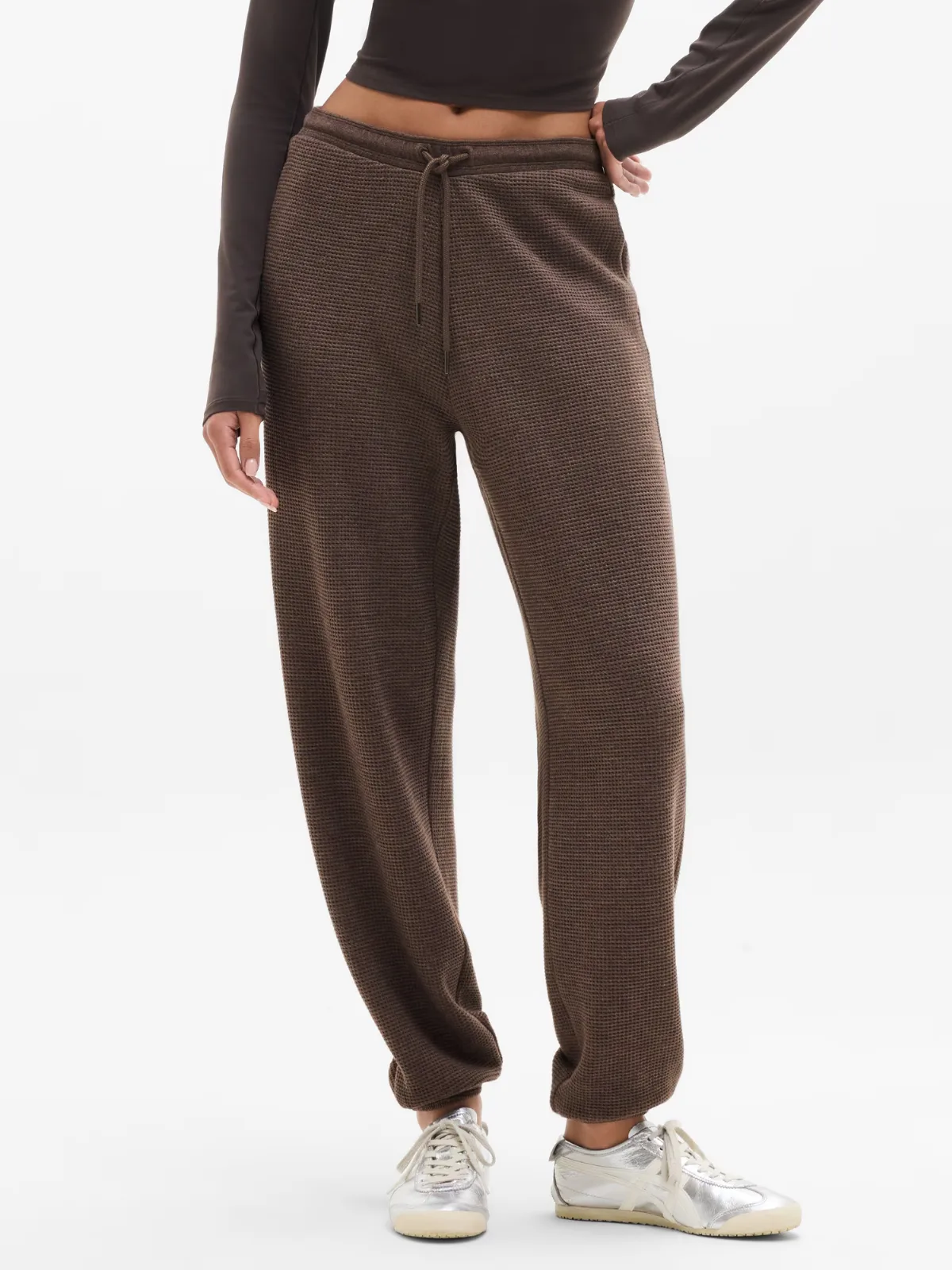 Tranquil Mid Rise Waffle Jogger