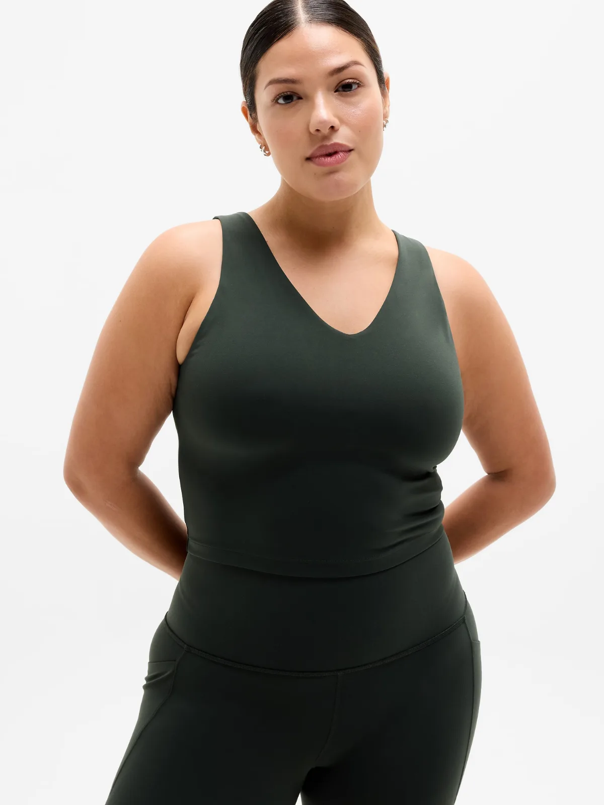 Transcend V-Neck Crop Sports Bra