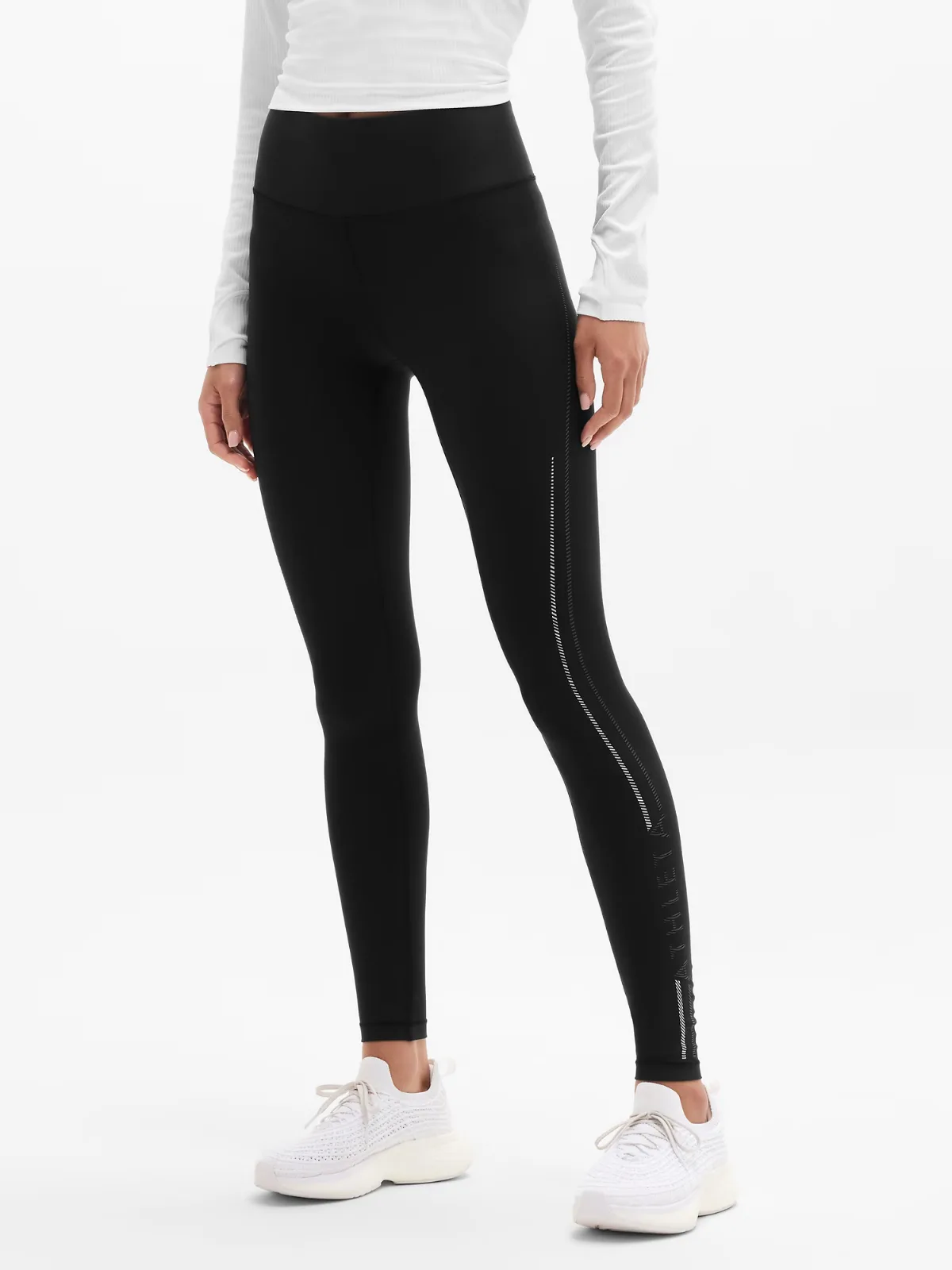 Interval High Rise Wordmark Legging by Athleta