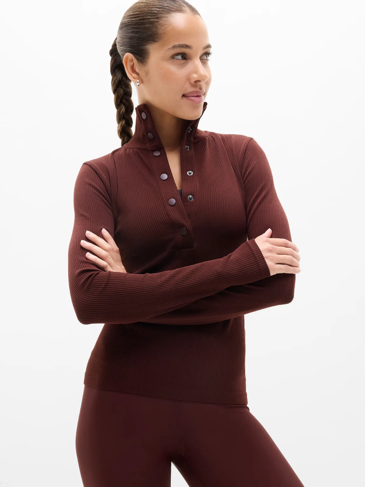 Flurry Seamless Henley by Athleta