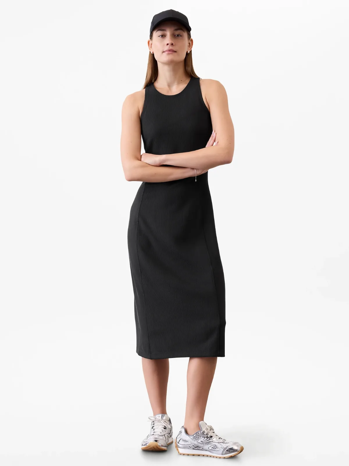 Seasoft Rib Midi Tank Dress by Athleta