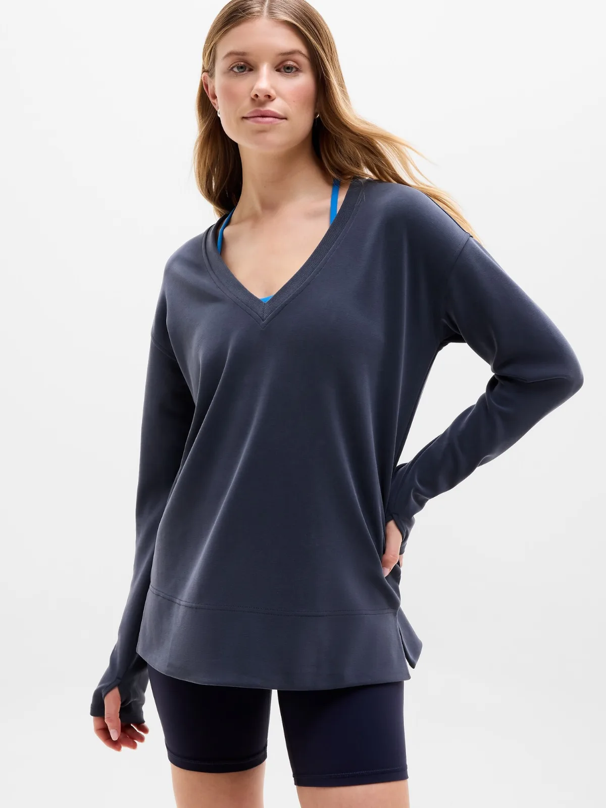 Seasoft V Neck Sweatshirt by Athleta