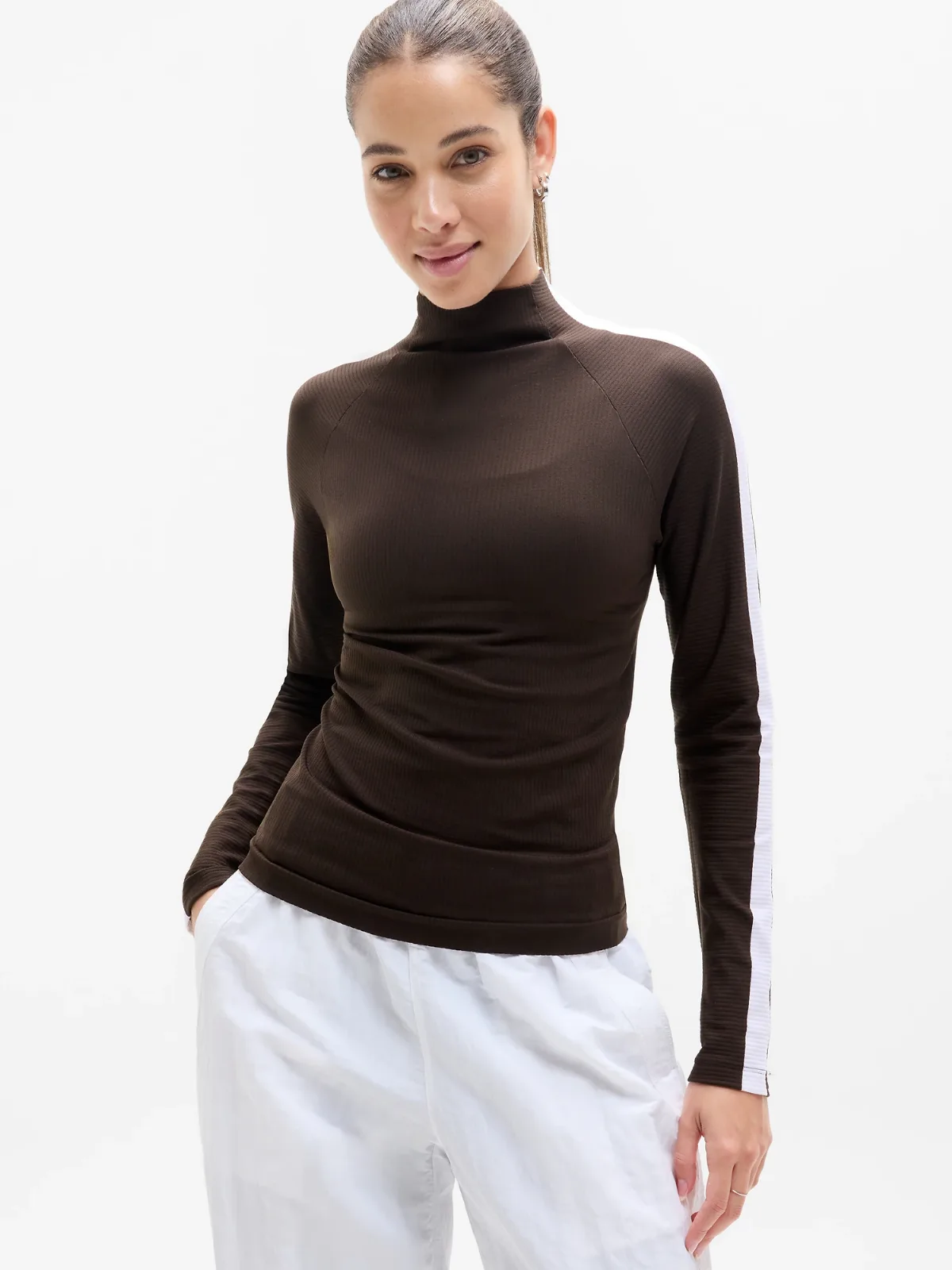 Renew Seamless Mock Neck Top by Athleta