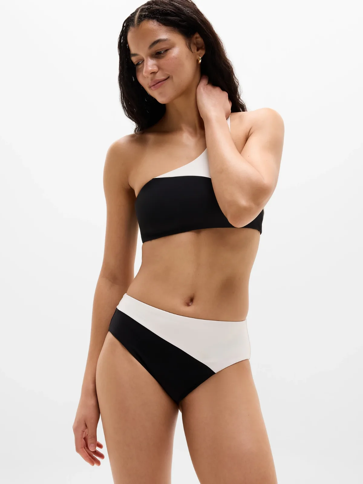 High Waist Cheeky Colorblock Swim Bottom by Athleta