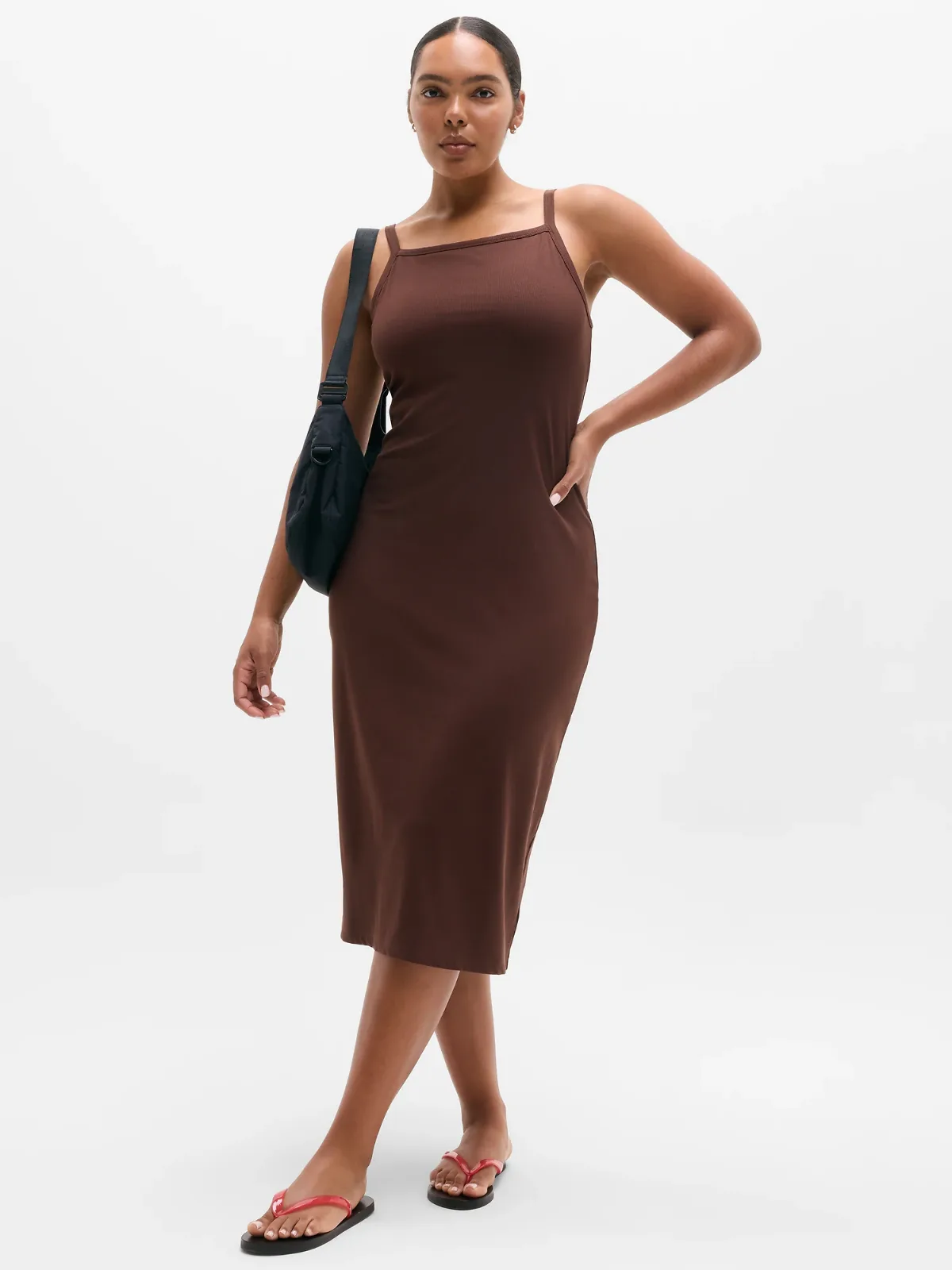 Signature Rib Apron Dress by Athleta