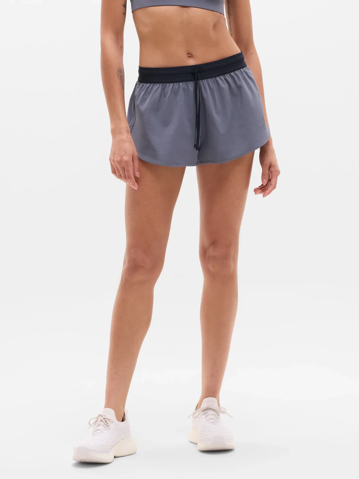 Speedwork Mid Rise Elastic Waistband Short by Athleta