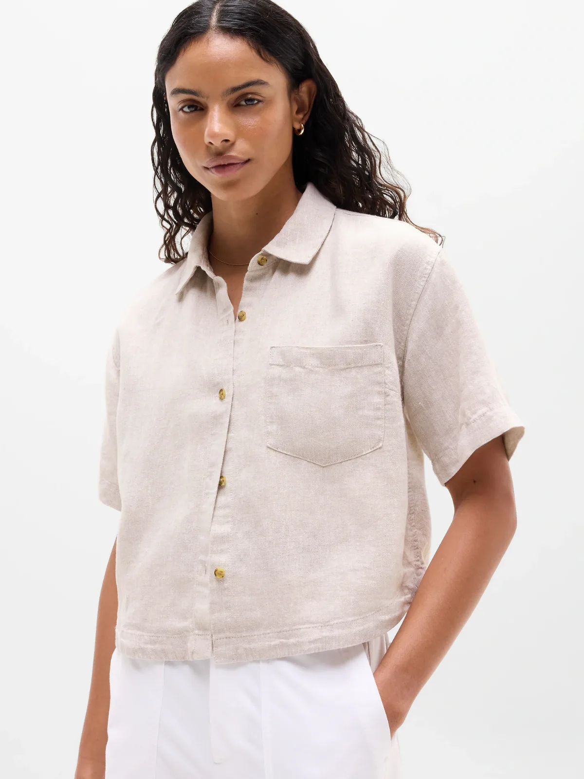 Retreat Linen Short Sleeve Shirt