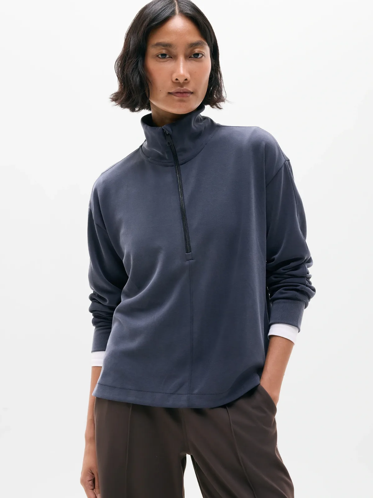 Seasoft Classic 1/4 Zip Sweatshirt by Athleta