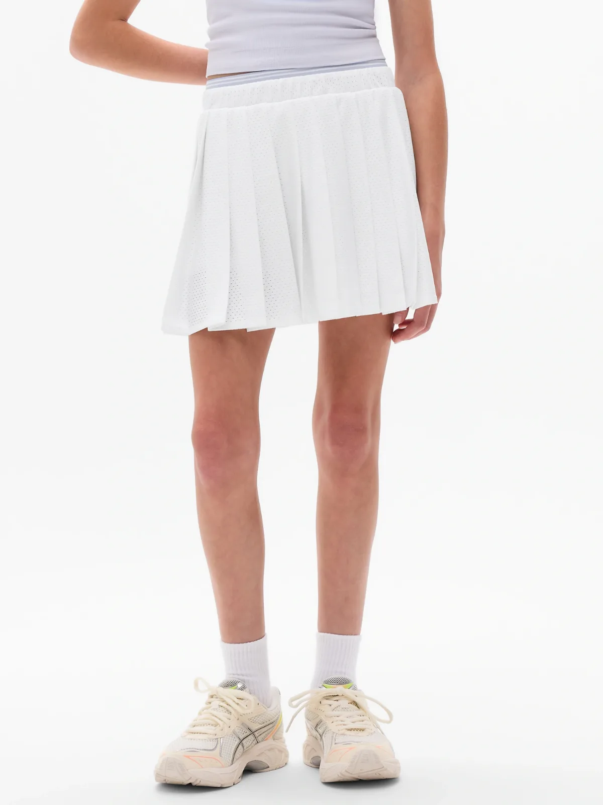 Pleat Perfect Mesh Skort by Athleta