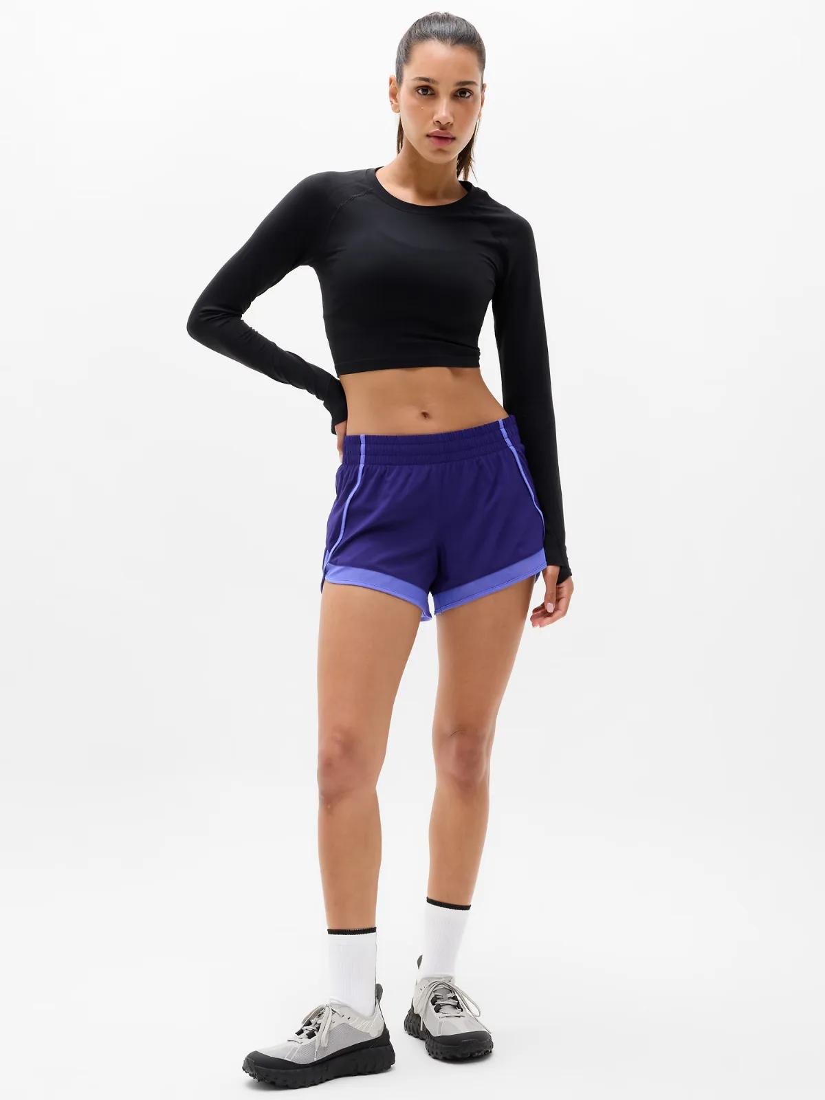 Mesh Racer Run Mid Rise 4 Short
