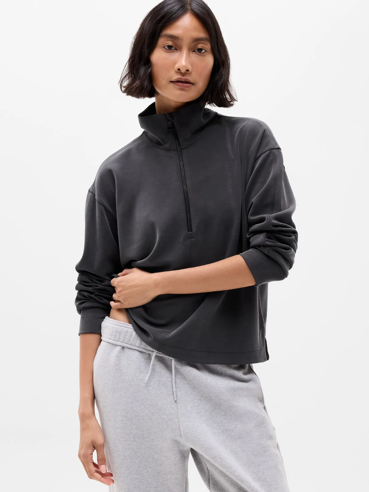 Seasoft Classic 1/4 Zip Sweatshirt by Athleta