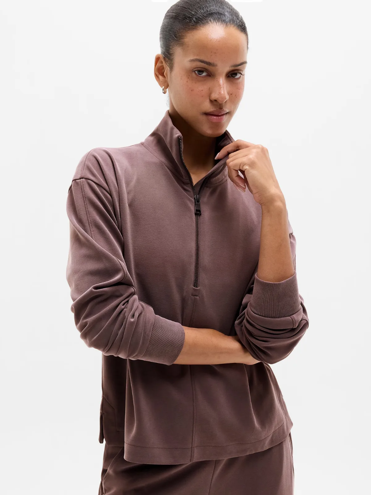 Seasoft Classic 1/4 Zip Sweatshirt by Athleta