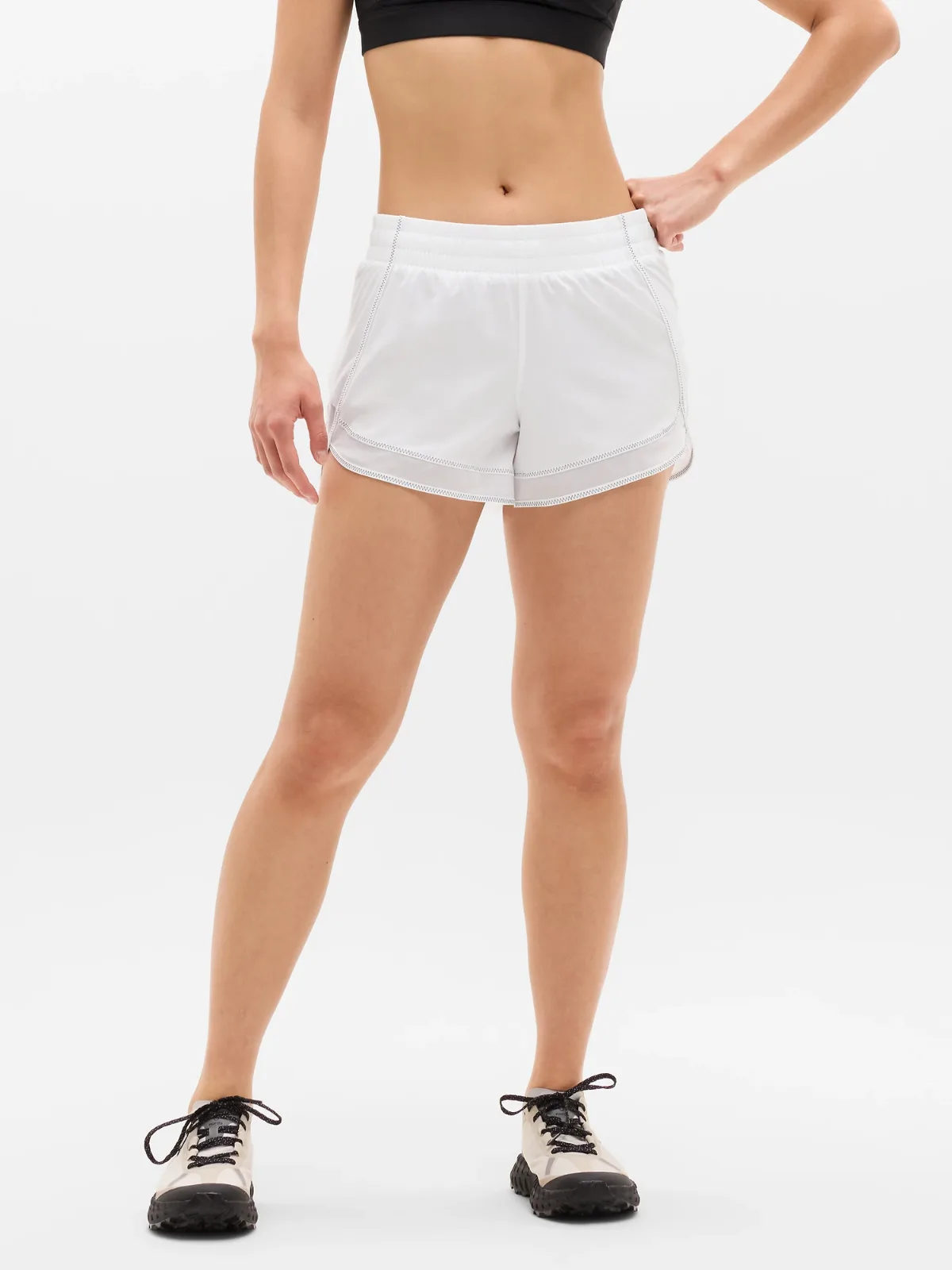 Mesh Racer Run Mid Rise 4 Short