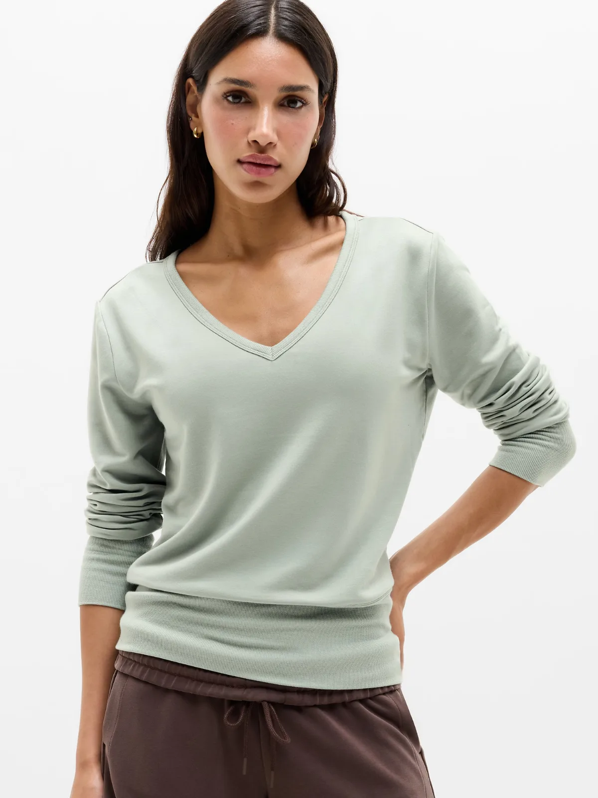 Coaster Luxe V-Neck Sweatshirt by Athleta