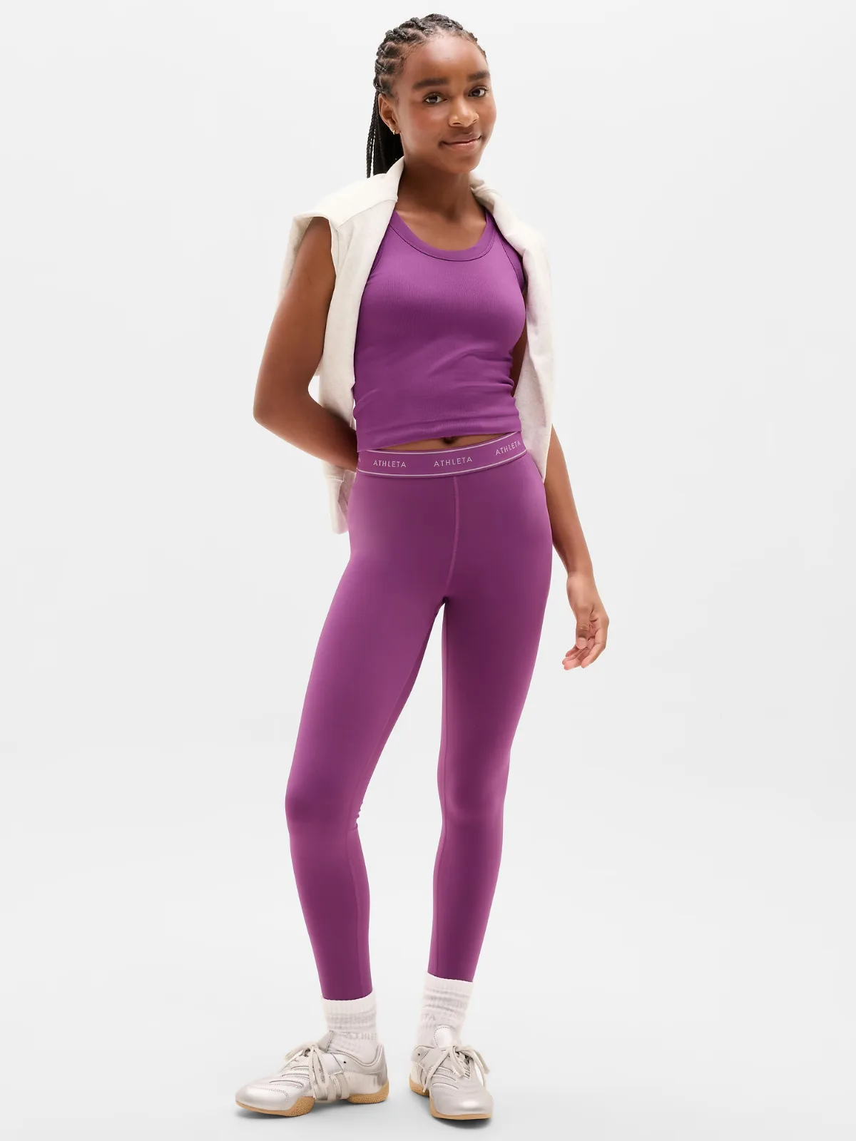 High Rise Logo Chit Chat Legging by Athleta