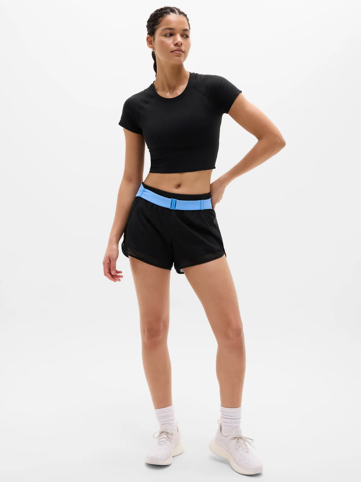 Mesh Racer Run Mid Rise 4 Short