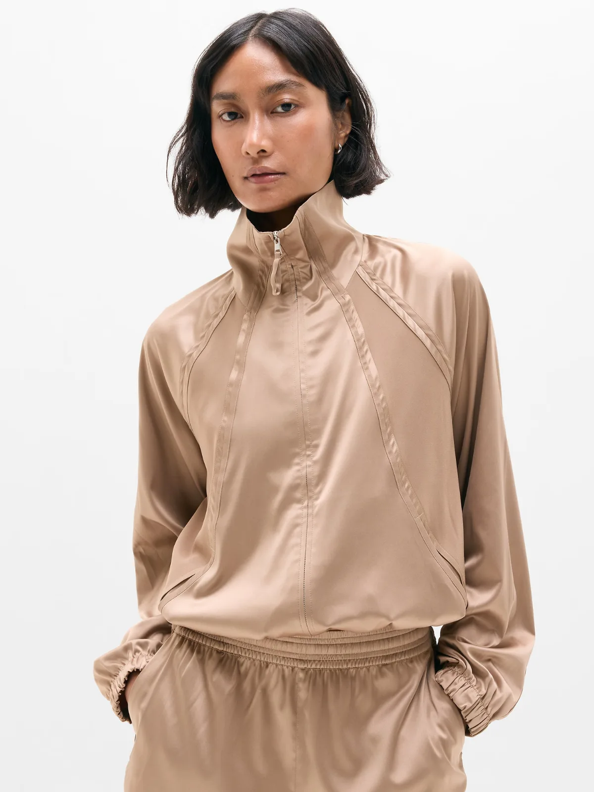 Featherweight Satin Jacket by Athleta