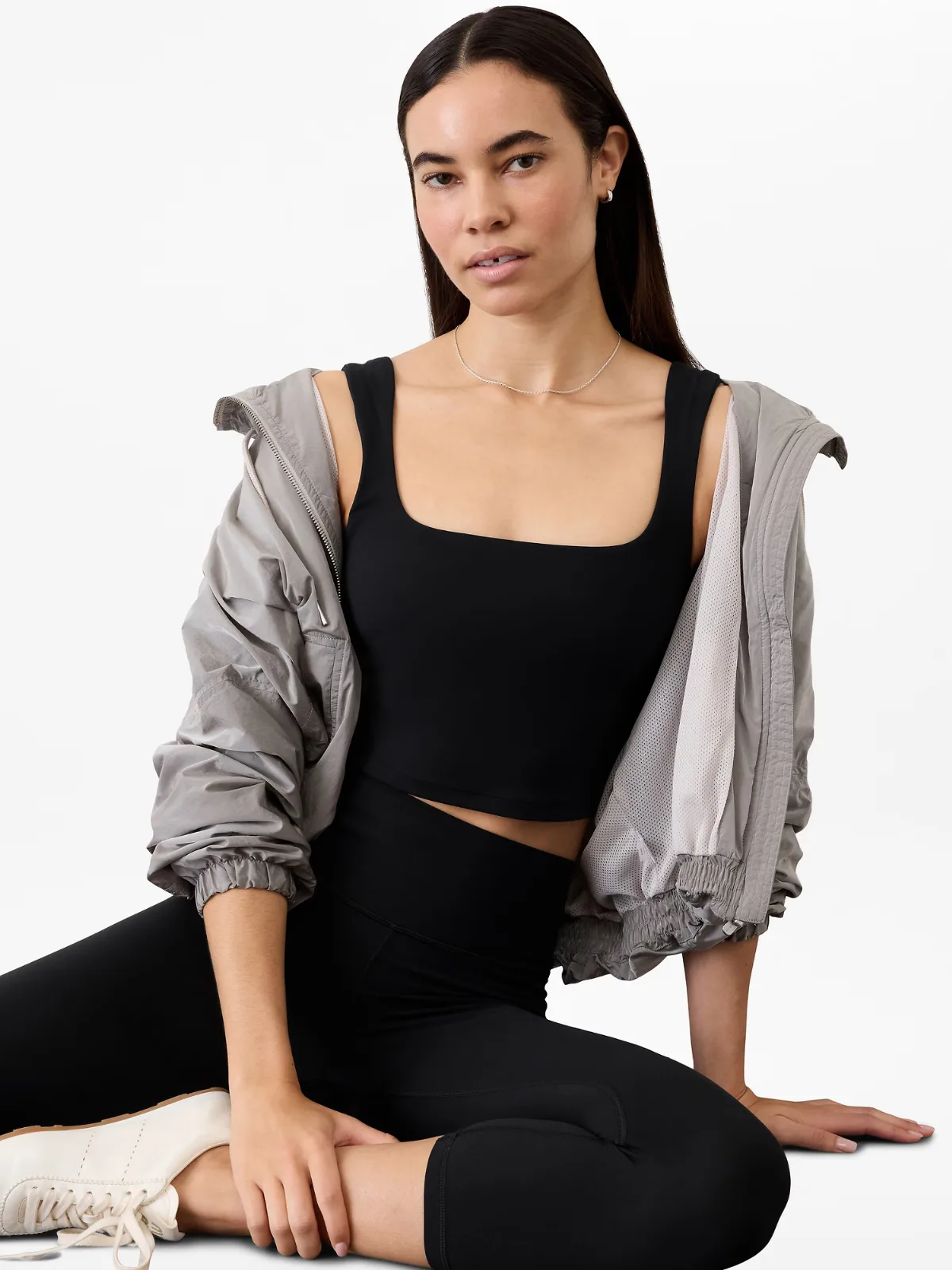 Transcend Square Neck Crop Sports Bra A-C by Athleta