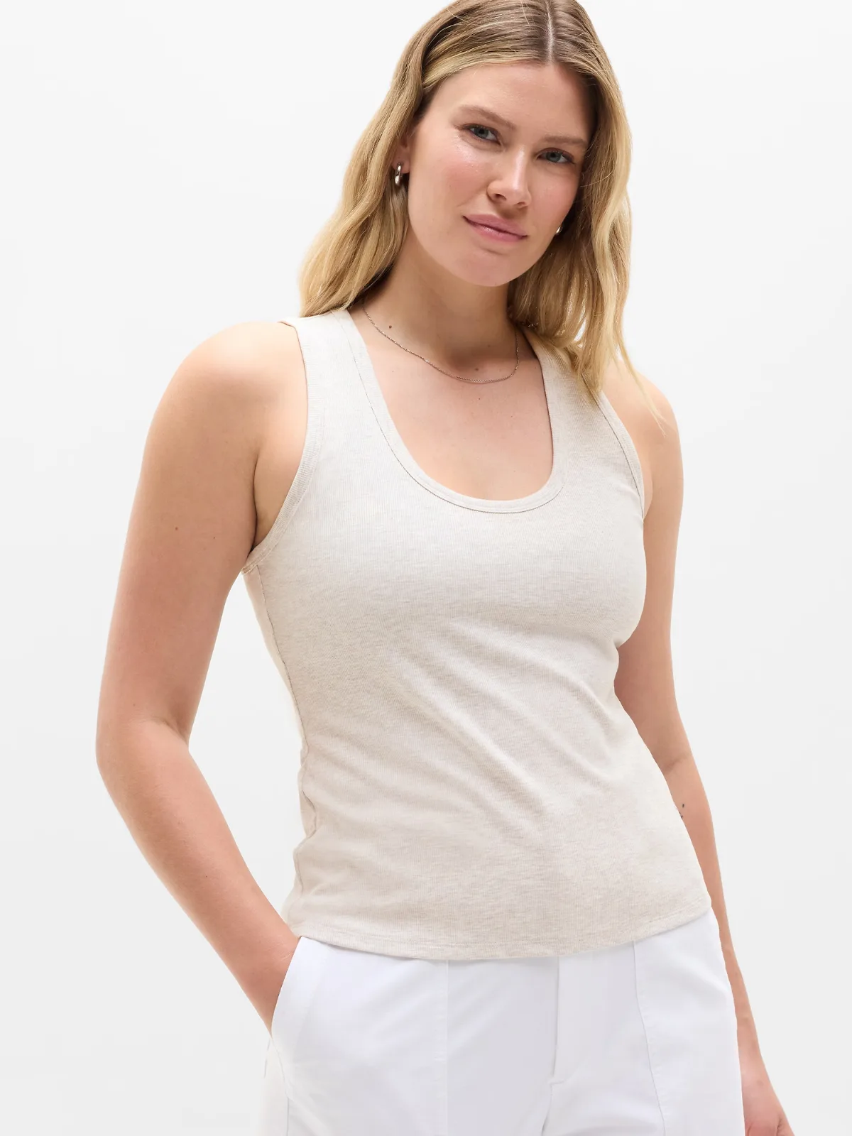 Signature Rib Scoop Tank by Athleta