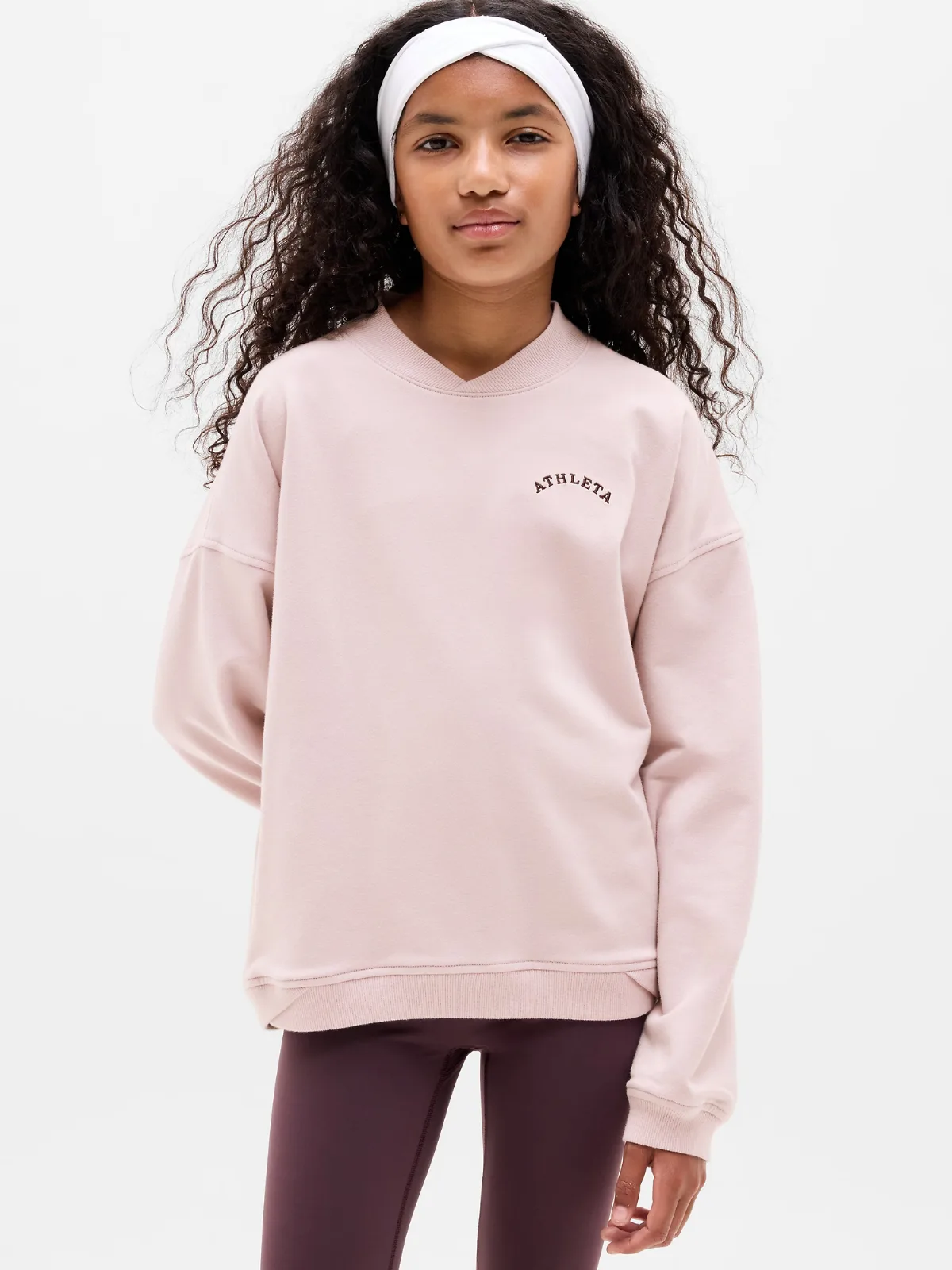 Athleta Girl All Day Varsity Sweatshirt by Athleta
