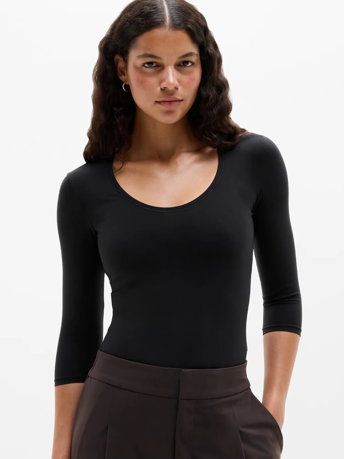 Bodymove Scoop Midi Sleeve Tee by Athleta