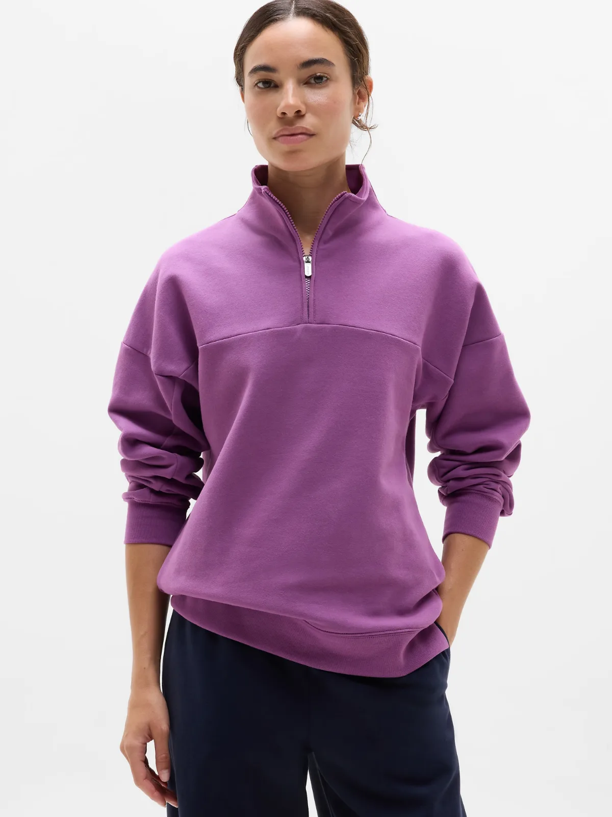 Forever Fleece 1/4 Zip Sweatshirt by Athleta