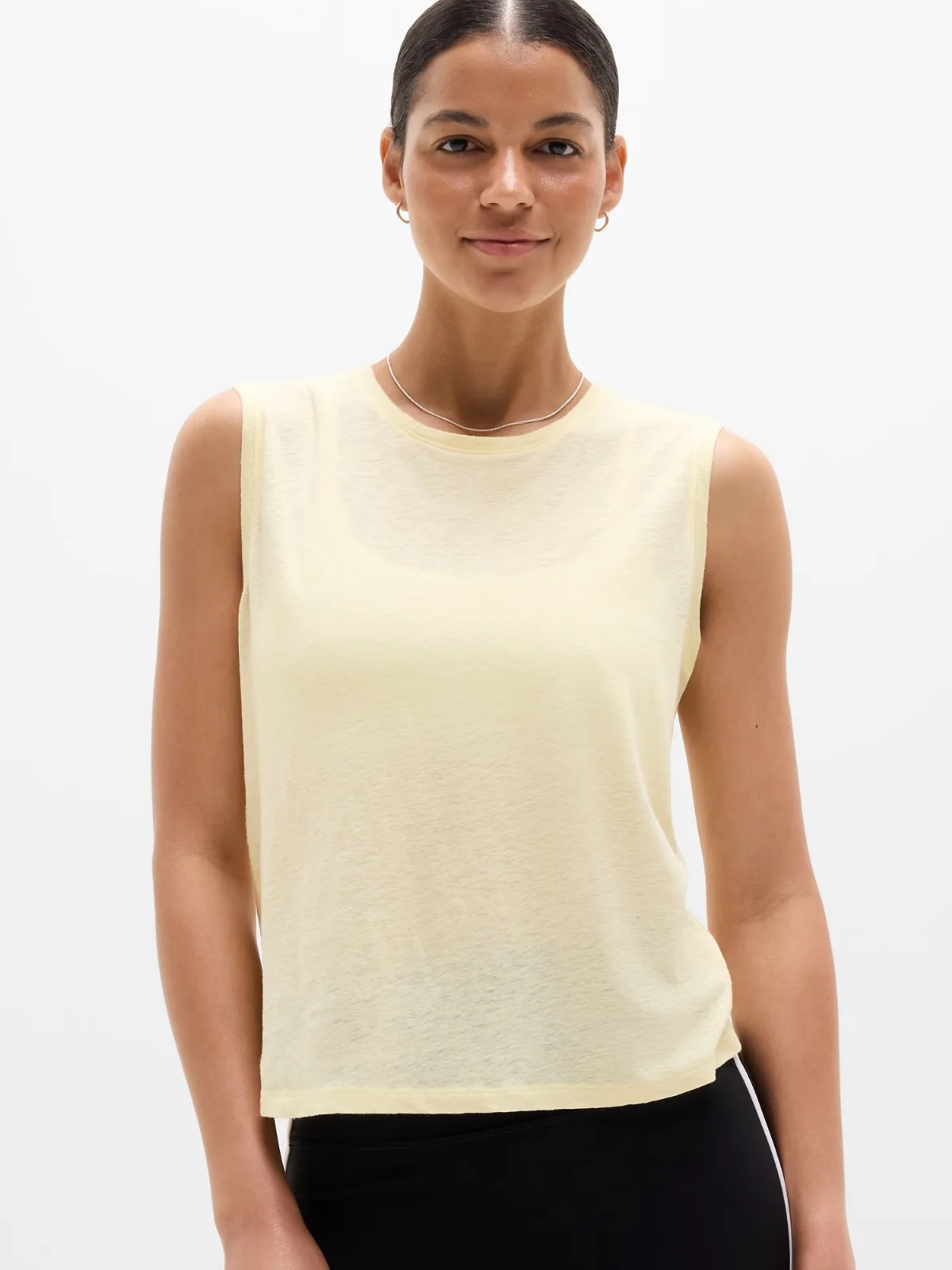 Getaway Linen Blend Muscle Tank