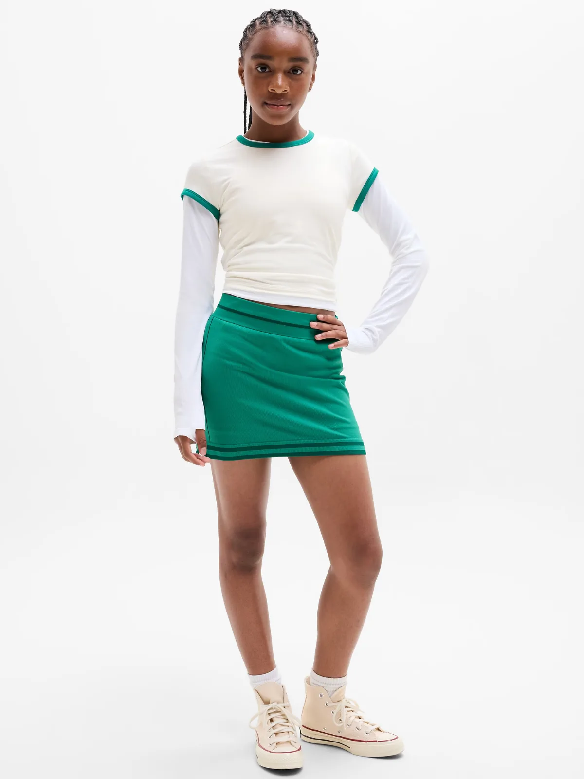 Rise Above Rib Skort by Athleta