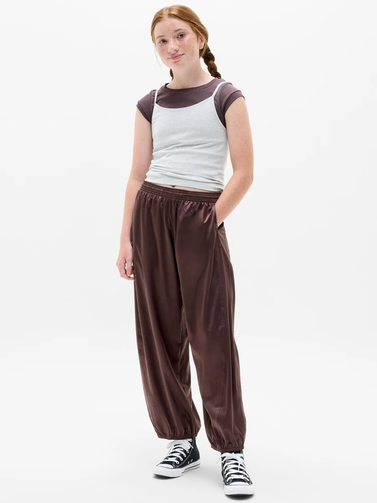 Run Free Satin Bubble Pant by Athleta