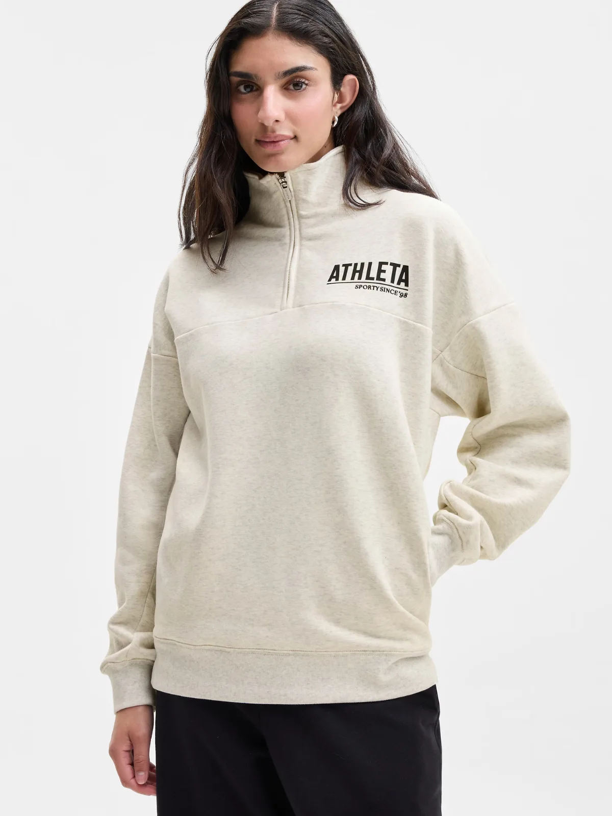 Forever Fleece 1/4 Zip Graphic 001 by Athleta