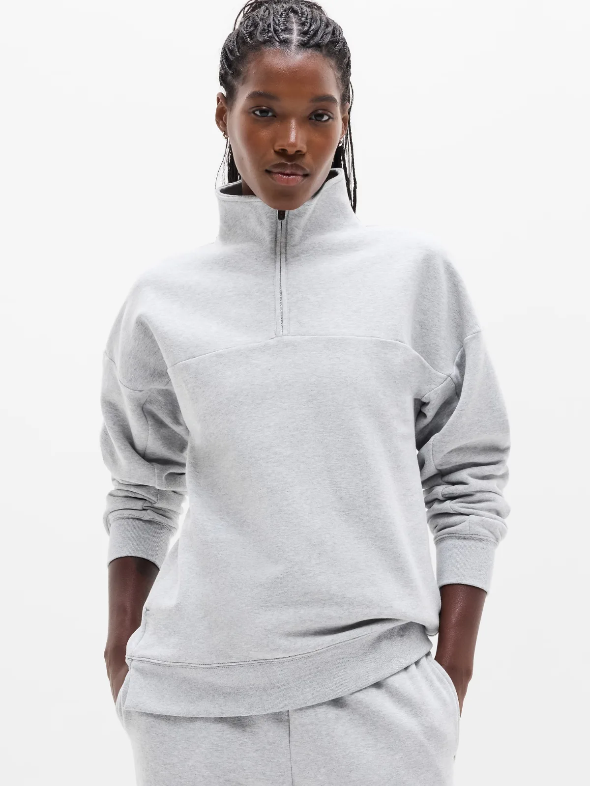 Forever Fleece 1/4 Zip Sweatshirt by Athleta