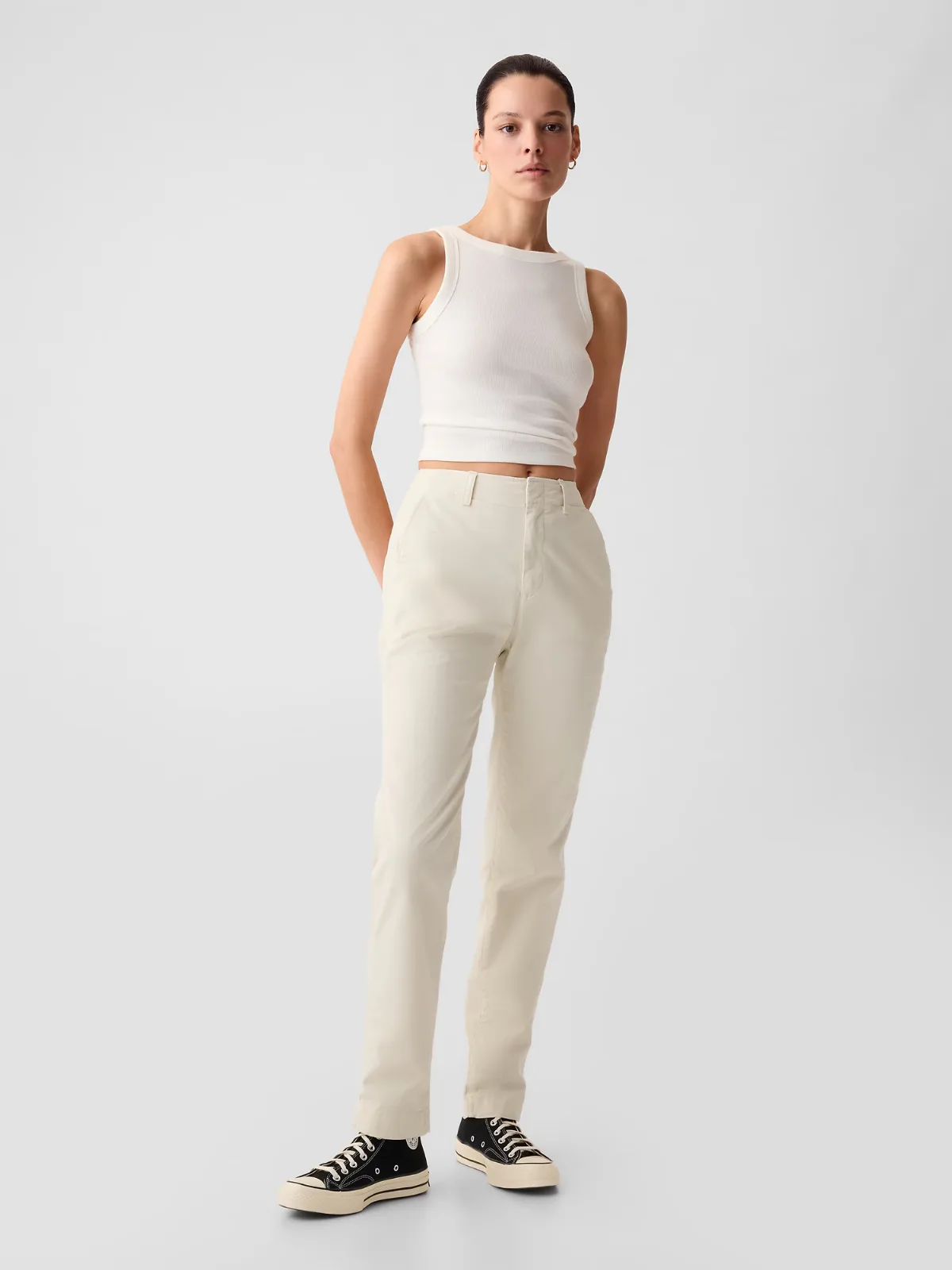 Mid Rise Downtown Khakis by Gap
