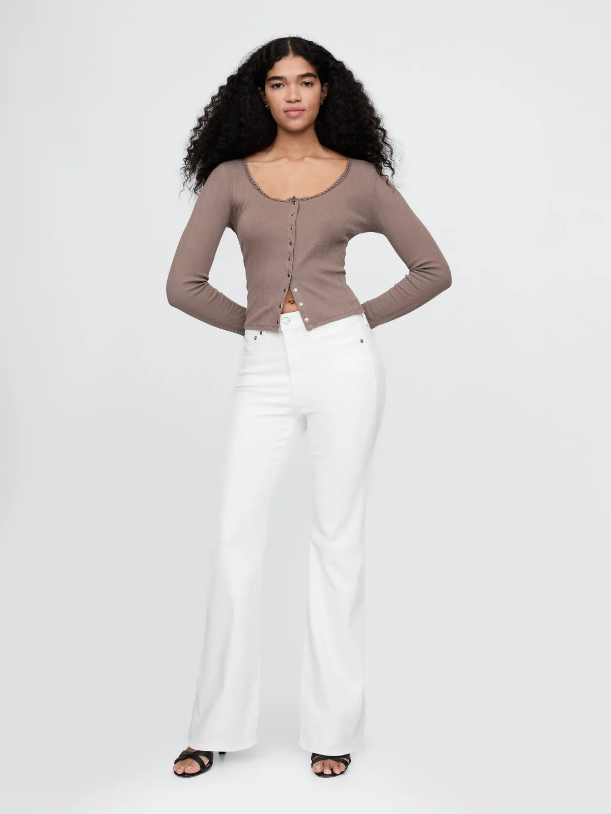 High Rise 70s Flare Jeans