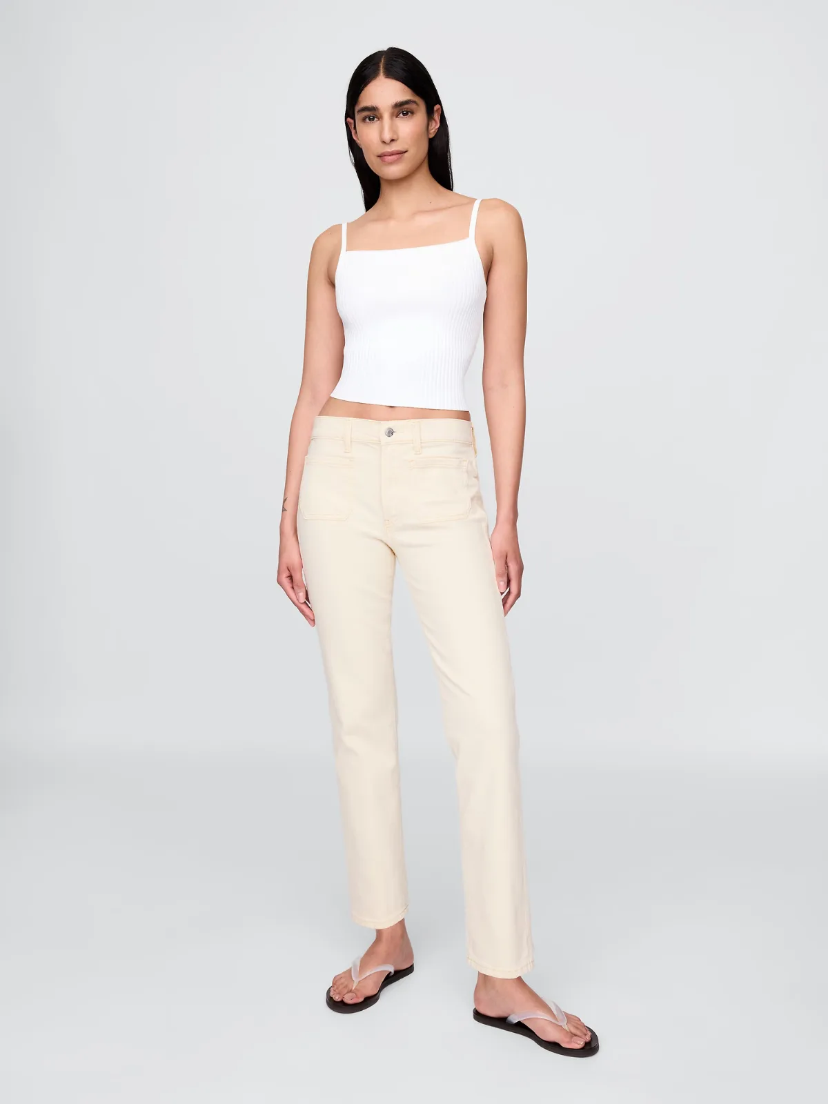 High Rise 90s Slim Straight Jeans by Gap